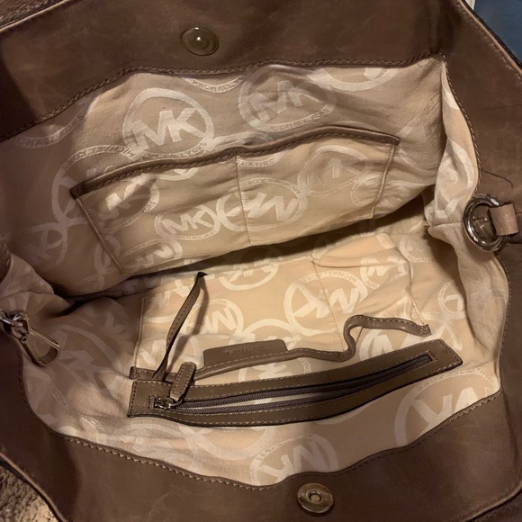 Authentic Brown Michael Kors Handbag - Picture 3 of 5